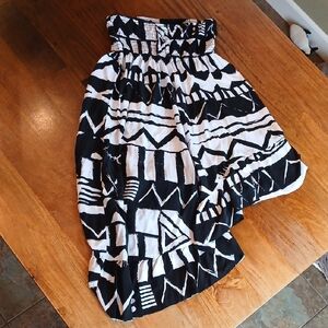 Seneca Rising Pacsun Black and White Bubble Midi High Low Skirt Dress